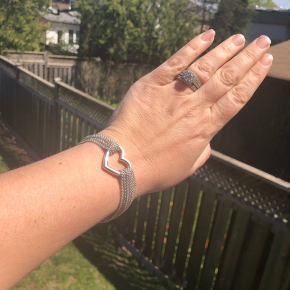 Tiffany & Co Sterling Silver Mesh Heart Bracelet - Picture 9 of 9